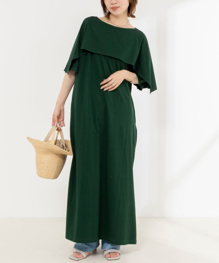 【Lily】婦人服昭和レトロパターン2ケセット！ワンピースほか WEB限定】ヨークケープ2WAYワンピース（6-0216-5-07-005）｜NOLLEY'S