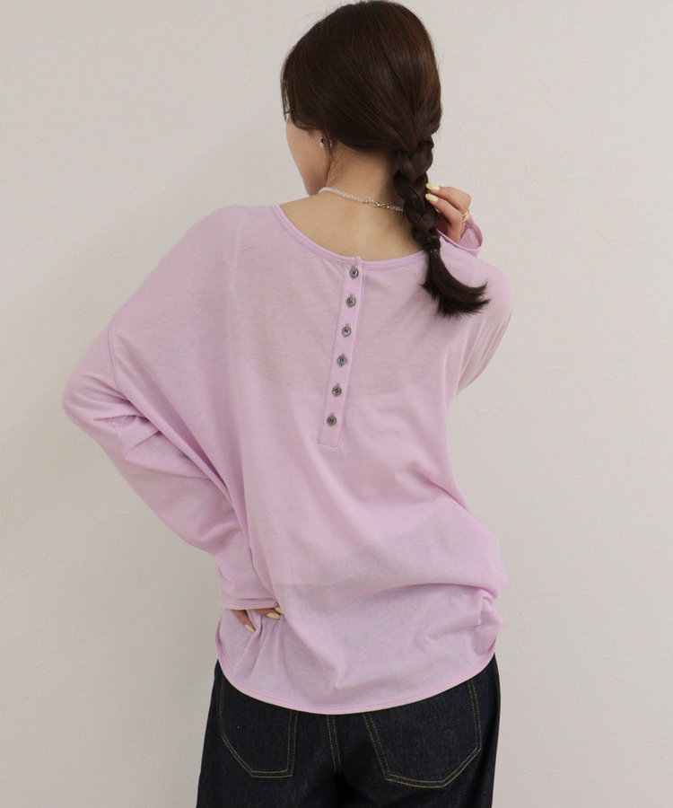 ヘンリー2WAYルーズロンTシャツ