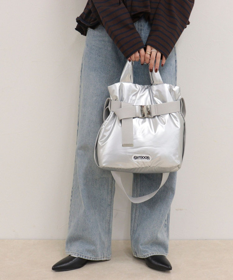 ［FREDY＆GLOSTER限定 TIME SALE！］【OUTDOOR PRODUCTS】ナイロン2wayベルトトートバッグS