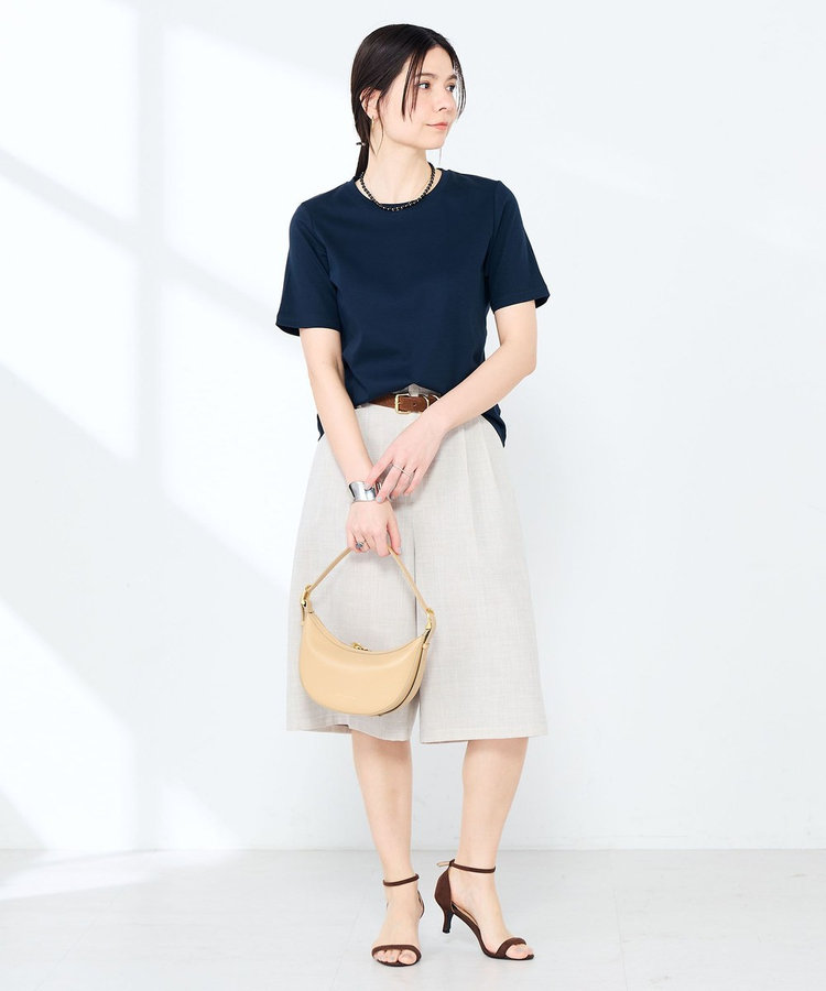 《手洗い可能》W&Wベイシック丈Tシャツ
