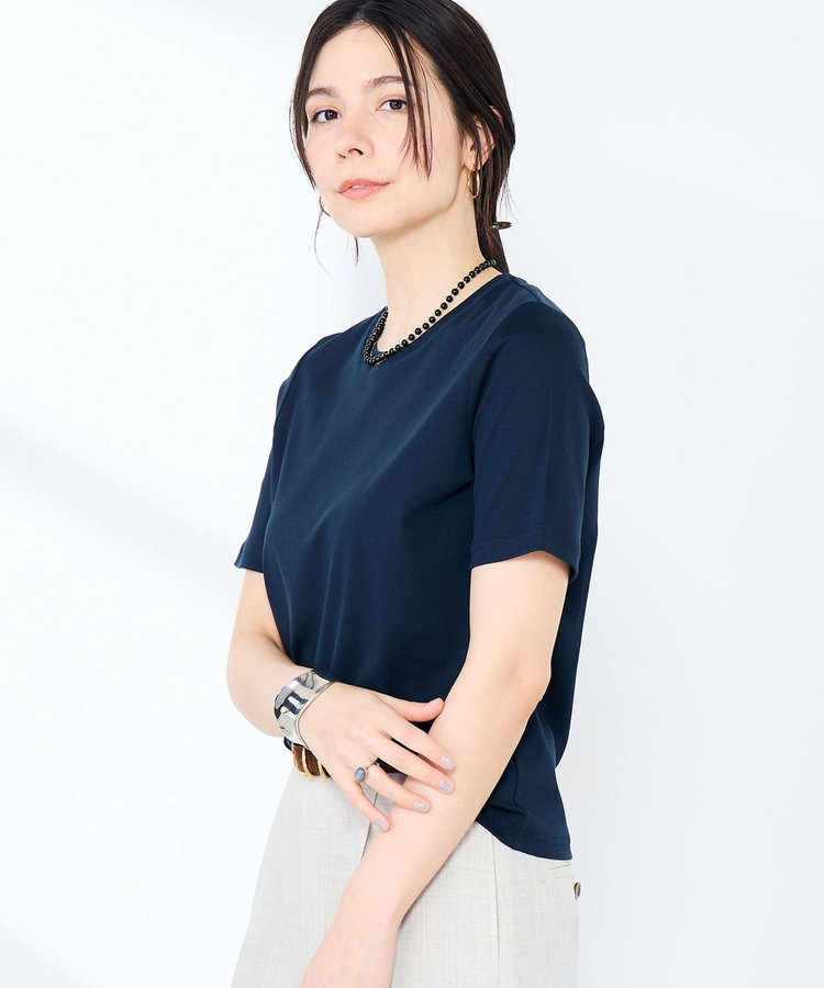《手洗い可能》W&Wベイシック丈Tシャツ