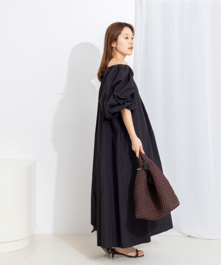 【WEB限定】ウォッシャブルボリュームスリーブワンピース
