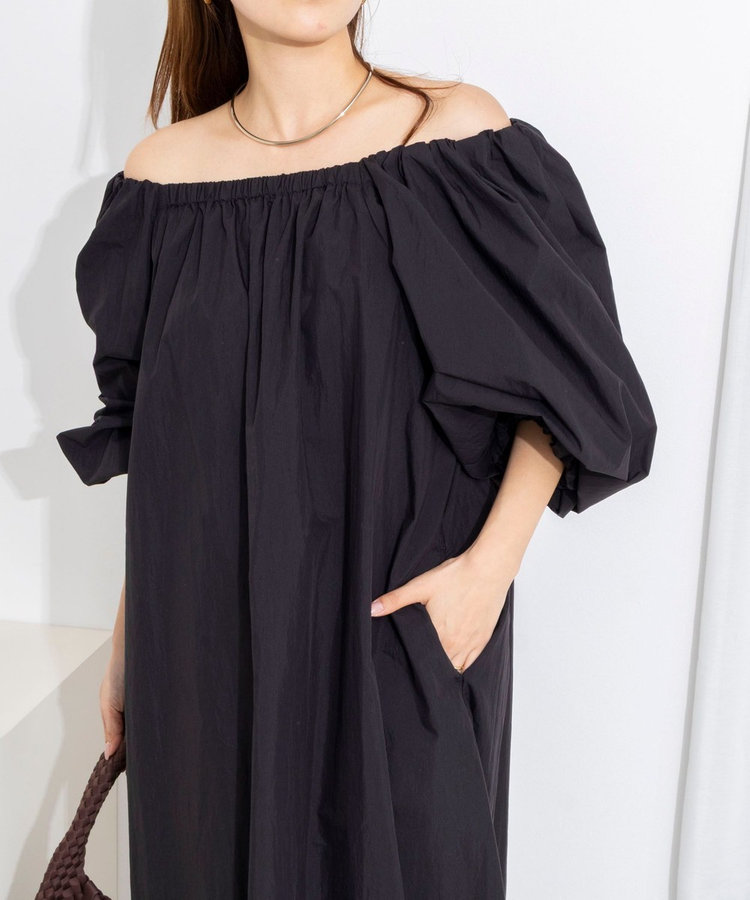 【WEB限定】ウォッシャブルボリュームスリーブワンピース