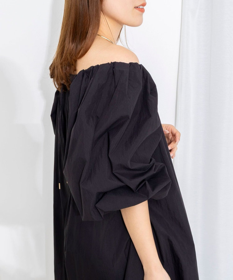 【WEB限定】ウォッシャブルボリュームスリーブワンピース