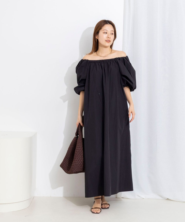 【WEB限定】ウォッシャブルボリュームスリーブワンピース