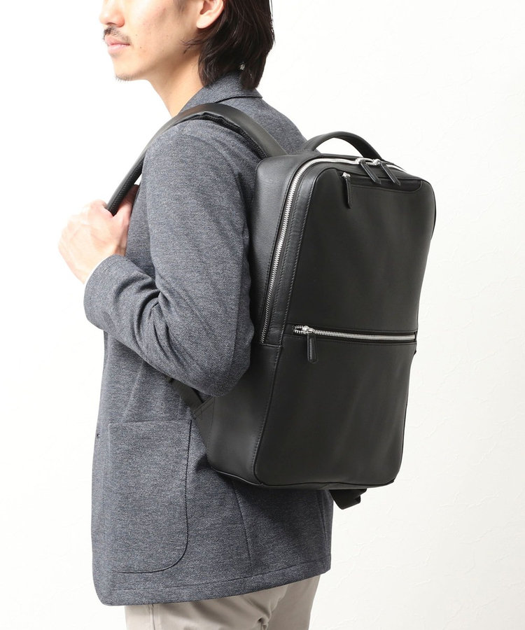 《ビジカジ対応》 LEATHER BACKPACK