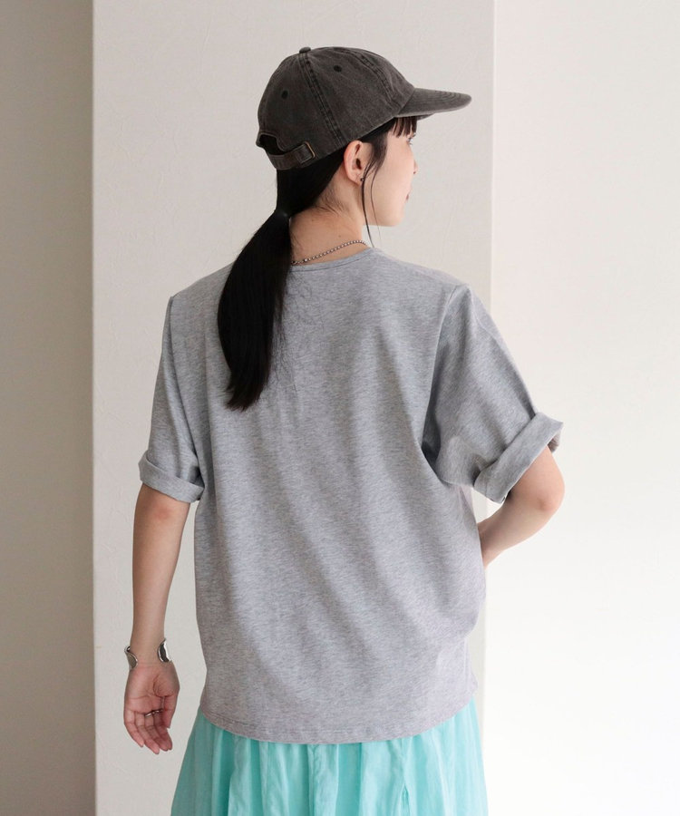 【GEVACO/ゲバコ】別注レディースヘンリーネックTシャツ