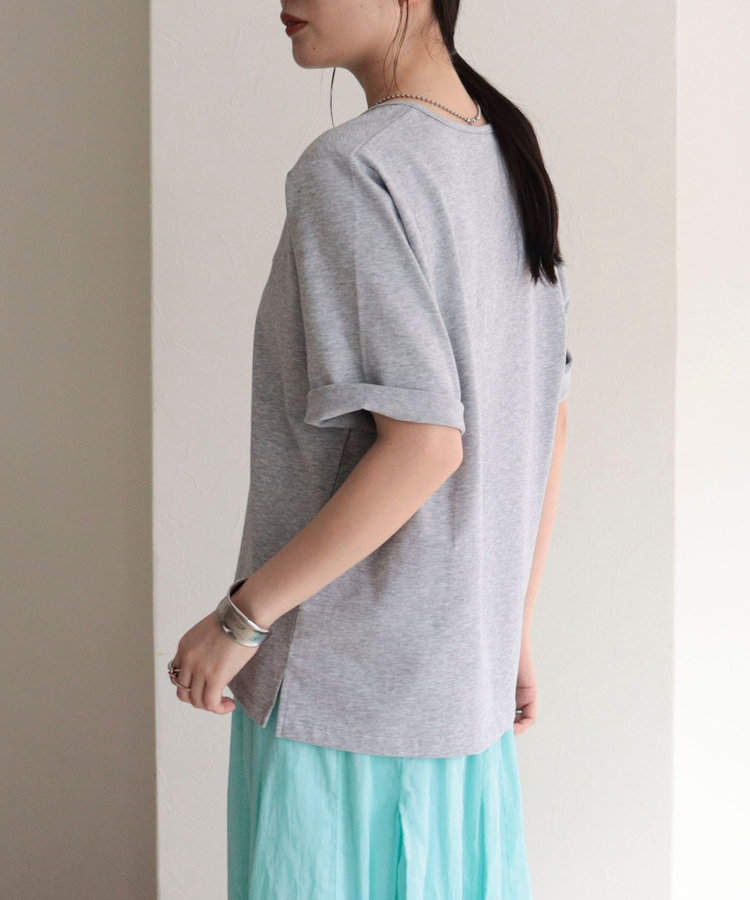 【GEVACO/ゲバコ】別注レディースヘンリーネックTシャツ