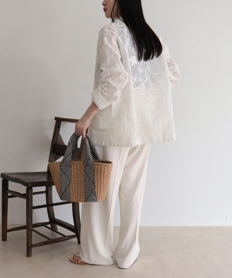 【MADE IN INDIA】シアー刺繍ジャケット