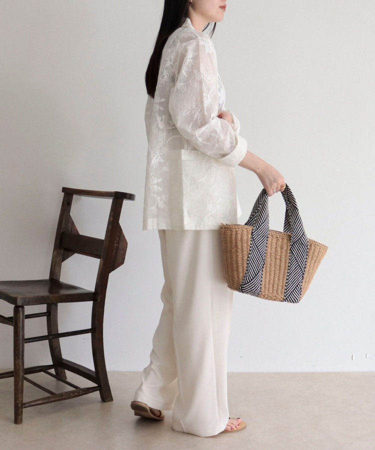 【MADE IN INDIA】シアー刺繍ジャケット