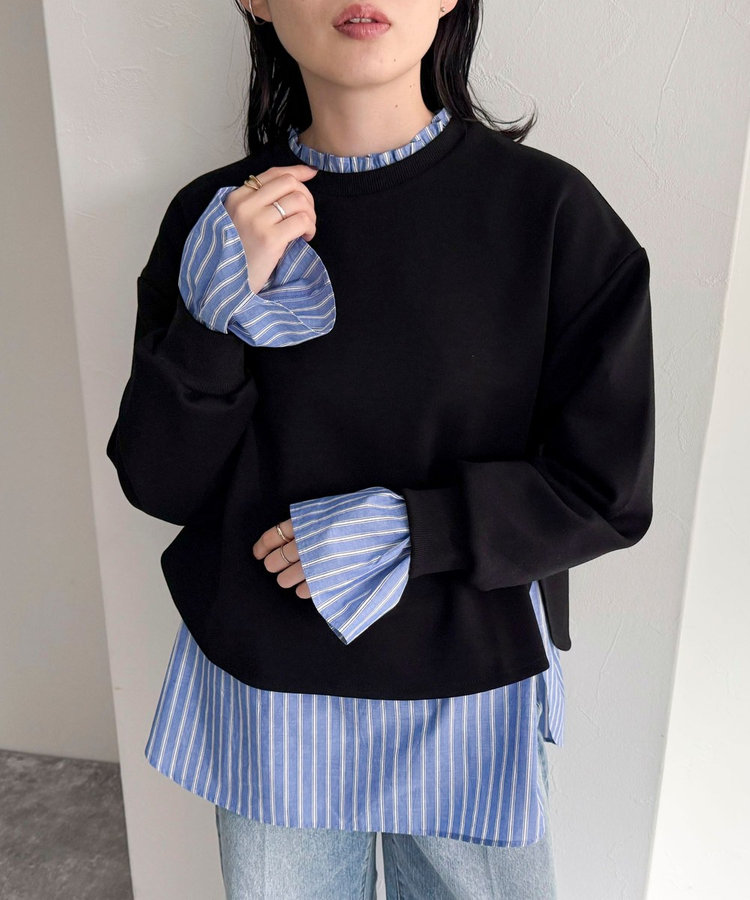 エリートグリップ ラフウォーター eニット ダンボールニット モックネックニット エリートグリップ☆ラフウォーター☆eニット☆LDN-N-1☆ネイビー☆M