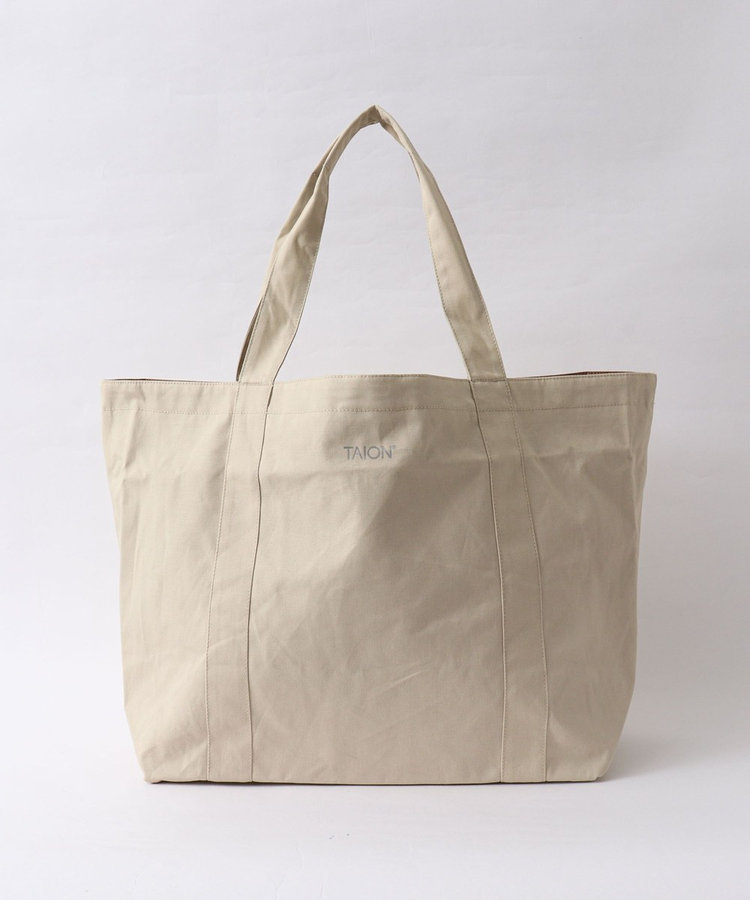 【TAION / タイオン】NON DOWN R/S CANVAS TOTE BAG L TAION-RCVTTBG01-L
