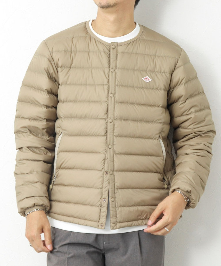 DANTON/ダントン】ナイロンタフタ クルーネックインナーダウン