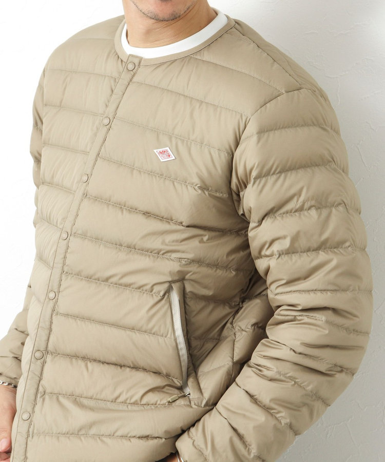 DANTON/ダントン】ナイロンタフタ クルーネックインナーダウン