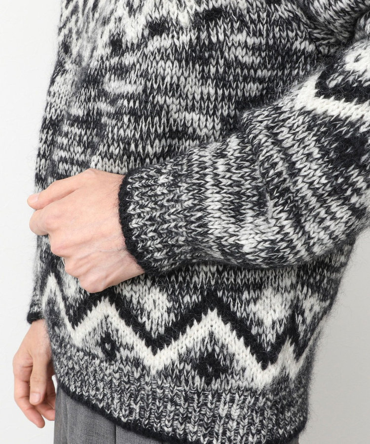 BATONER/バトナー】MOHAIR NORDIC CREW NECK モヘヤ ノルディック