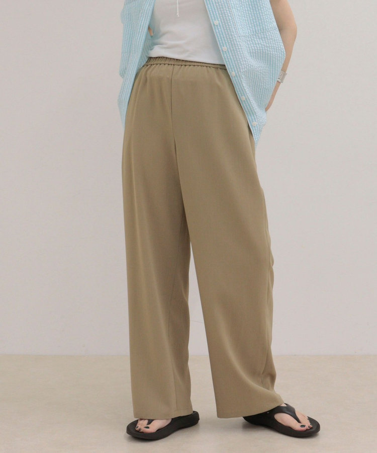 ［WEB限定 SPECIAL SALE！］【接触冷感】《低身長サイズ34有り》ドライポリイージーセミワイドパンツ