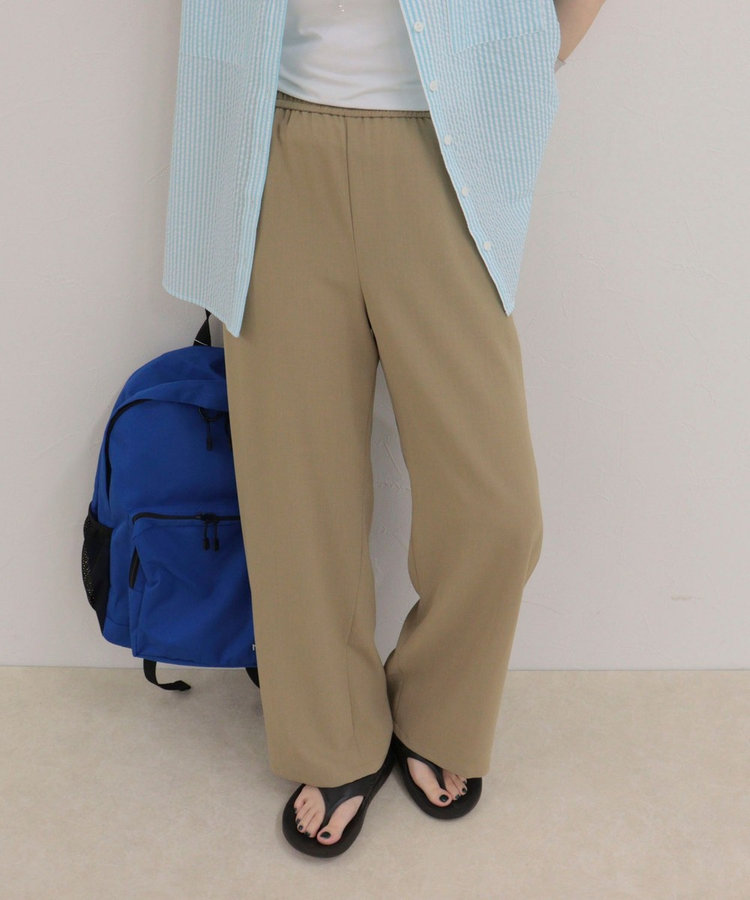 ［WEB限定 SPECIAL SALE！］【接触冷感】《低身長サイズ34有り》ドライポリイージーセミワイドパンツ