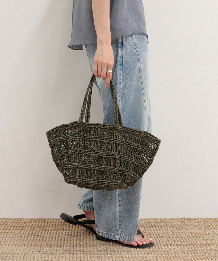 【BAGMATI/バグマティ】格子編みアバカトートバッグ