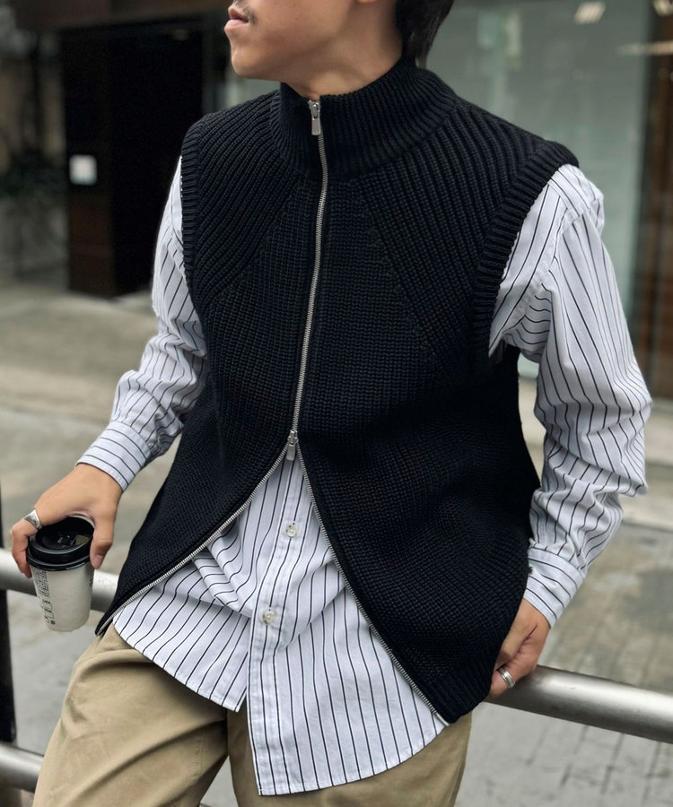 BATONER/バトナー】SIGNATURE DRIVERS VEST ドライバーズニットベスト（4-0607-6-52-604）｜NOLLEY'S  goodman(ノーリーズ グッドマン）｜NOLLEY'S(ノーリーズ）｜men（MEN）｜NOLLEY'S MALL（ノーリーズ モール）