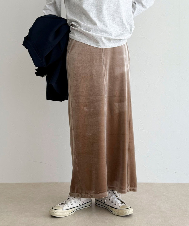 ベロアタイトスカート（5-0021-6-26-001）｜fredy emue(フレディ