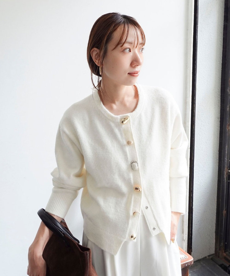 【TORRAZZO DONNA】【林(mayumi_nol)別注】別注ビジューカーディガン