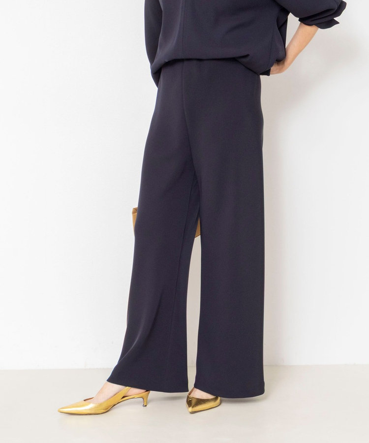【NOLLEY’S mgr.松葉☆別注サイズ・一部WEB限定カラーアイテム】《セットアップ対応》ウォッシャブルツイルバイヤス美脚パンツ