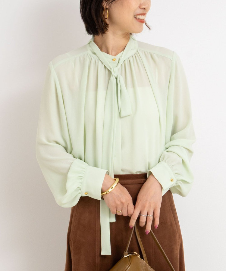ジョーゼットボウタイブラウス（5-0035-5-01-013）｜NOLLEY'S