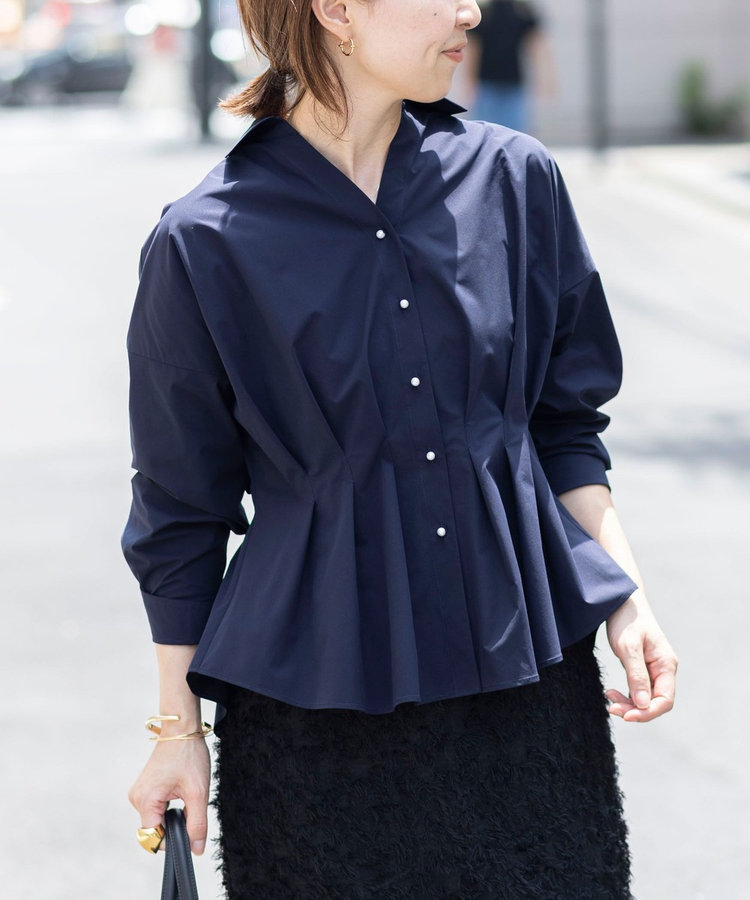【WEB＆一部店舗限定カラー】ストレッチタフタスキッパータックシャツ