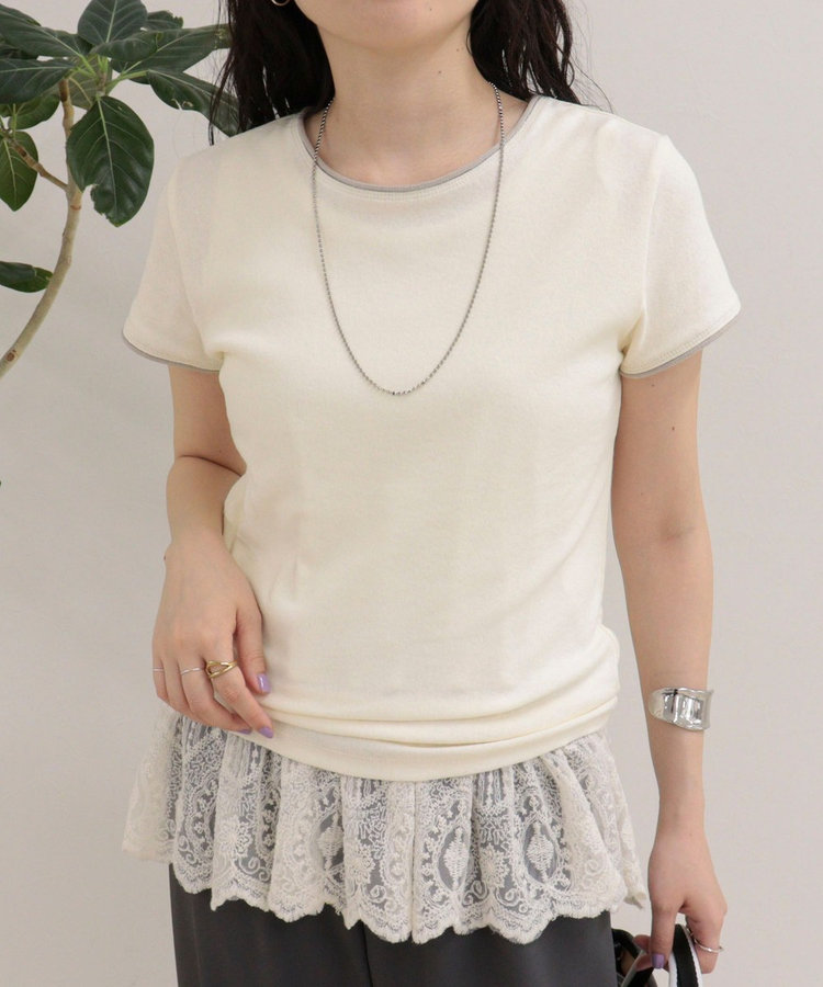リンガー配色Tシャツ