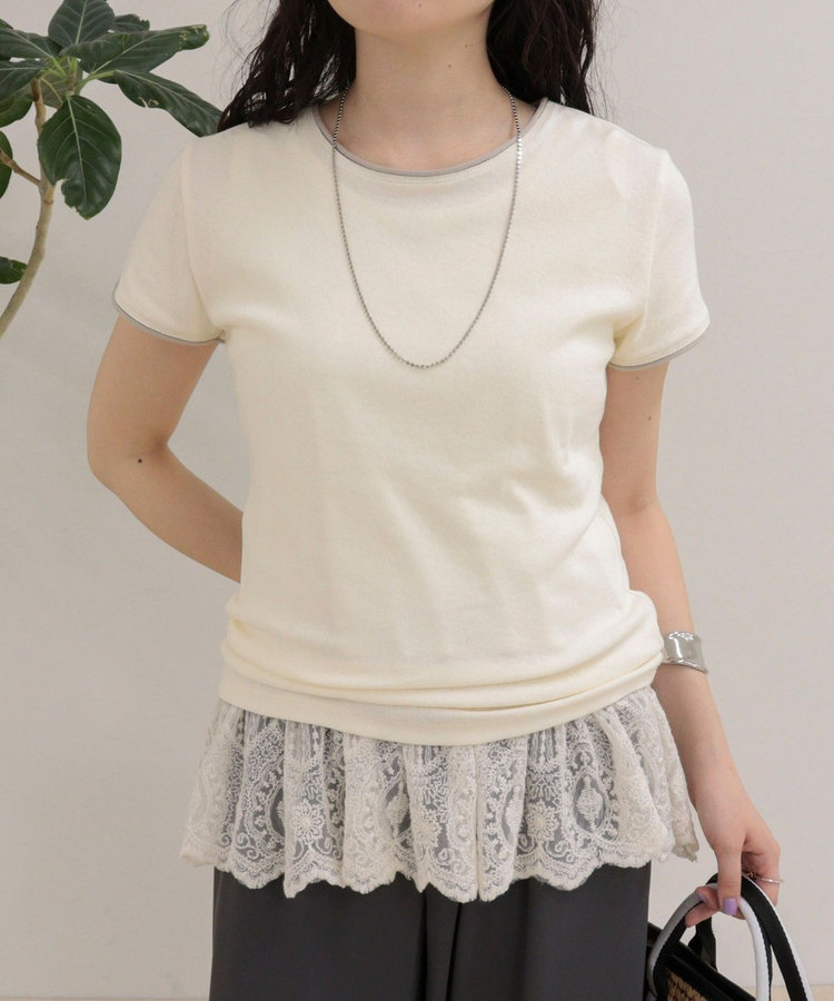 リンガー配色Tシャツ