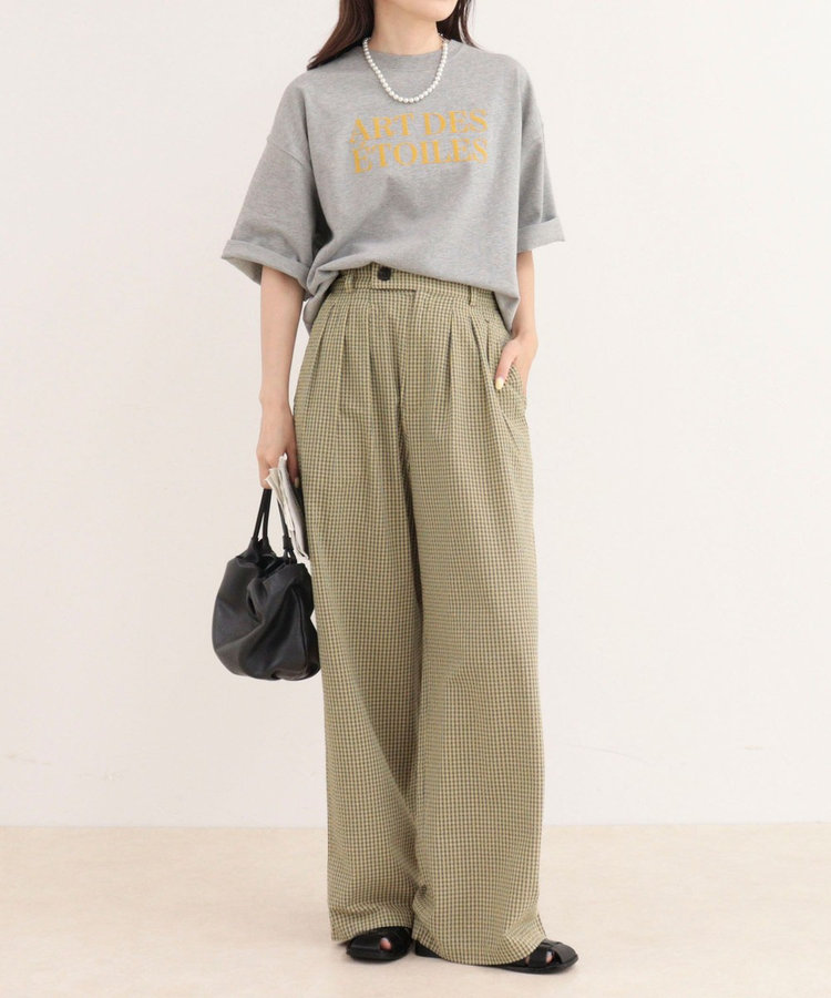 ［WEB限定 SPECIAL SALE！］《セットアップ対応》ギンガム/無地タックパンツ