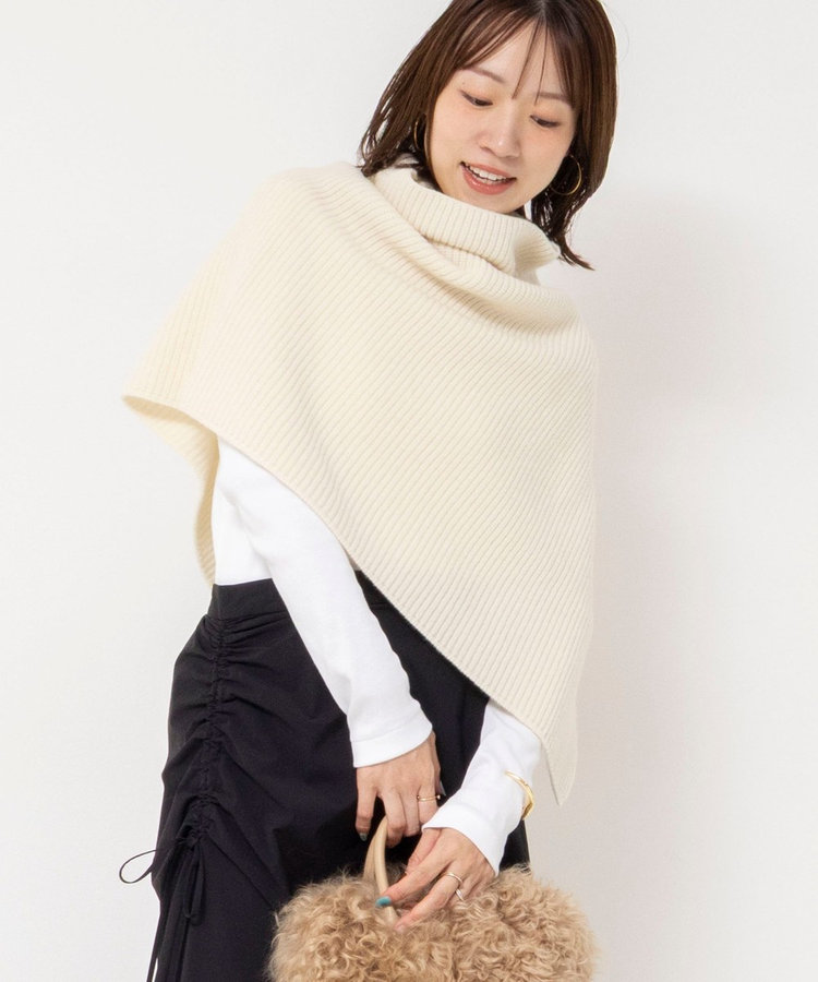 【追加】《手洗い可能》マルチWAYニットポンチョ