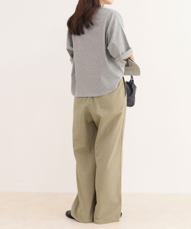 ［WEB限定 SPECIAL SALE！］《セットアップ対応》ギンガム/無地タックパンツ
