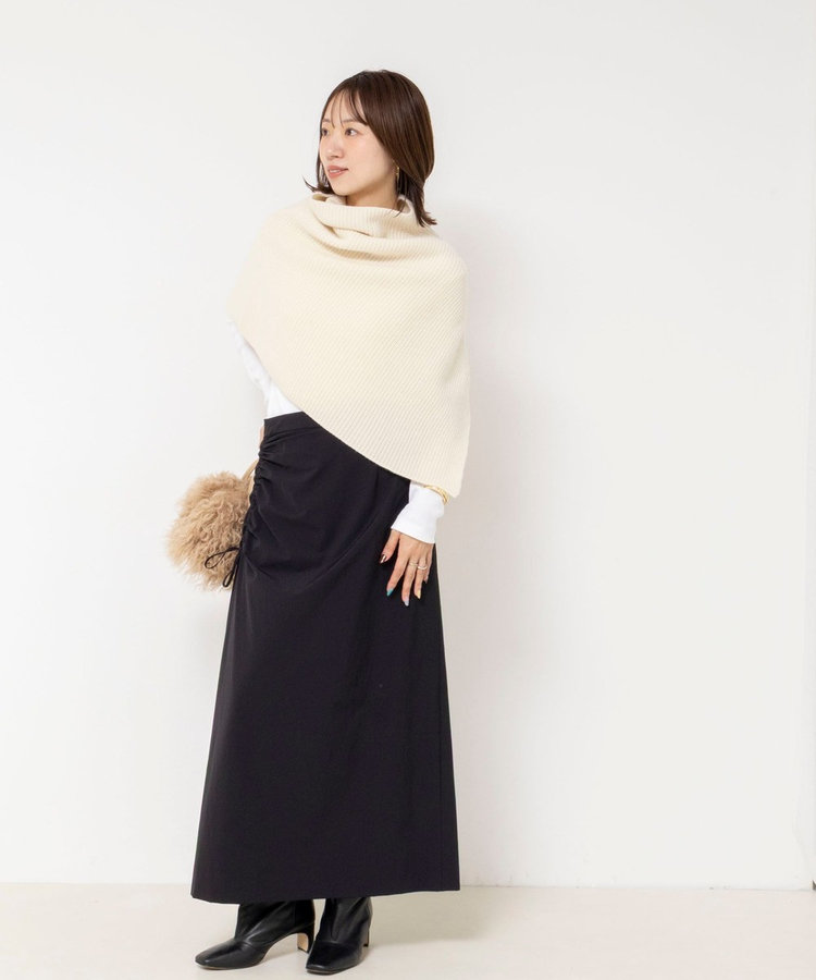 【追加】《手洗い可能》マルチWAYニットポンチョ