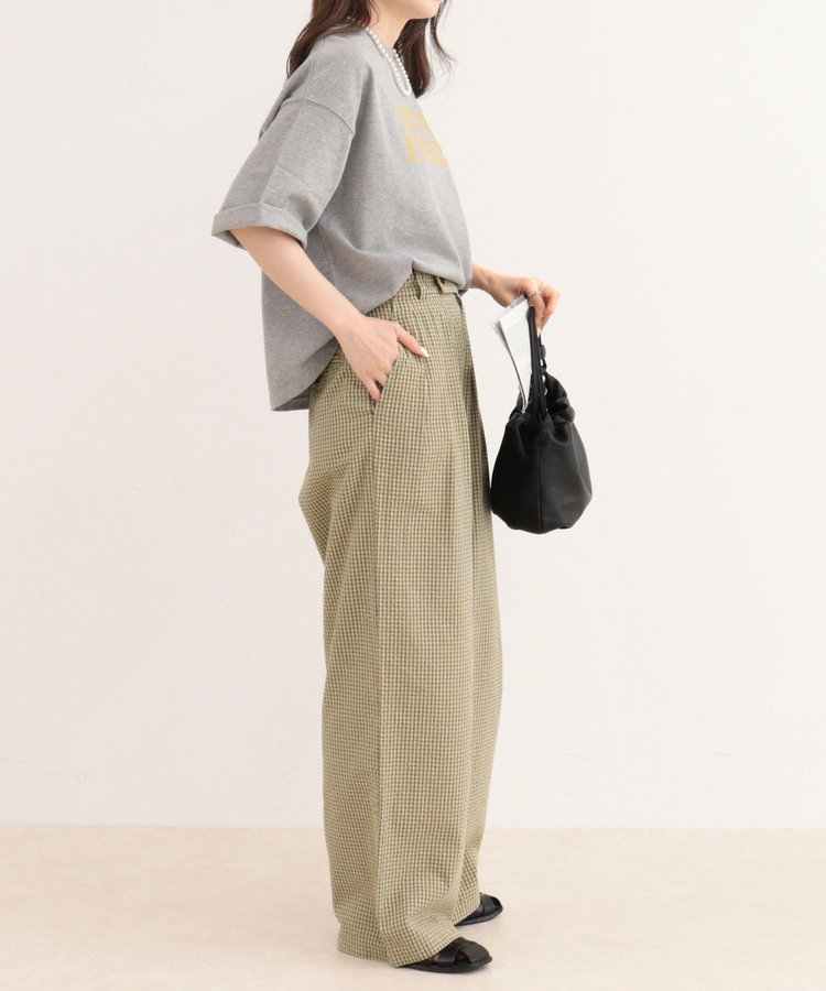 ［WEB限定 SPECIAL SALE！］《セットアップ対応》ギンガム/無地タックパンツ