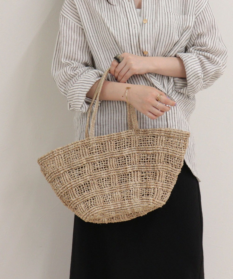 【BAGMATI/バグマティ】格子編みアバカトートバッグ