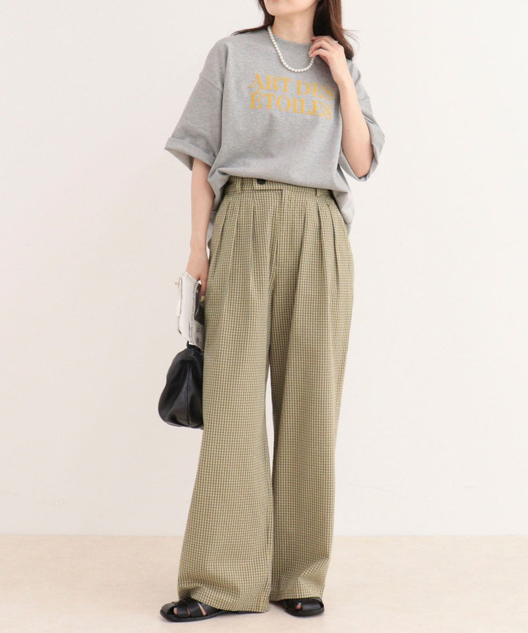 ［WEB限定 SPECIAL SALE！］《セットアップ対応》ギンガム/無地タックパンツ