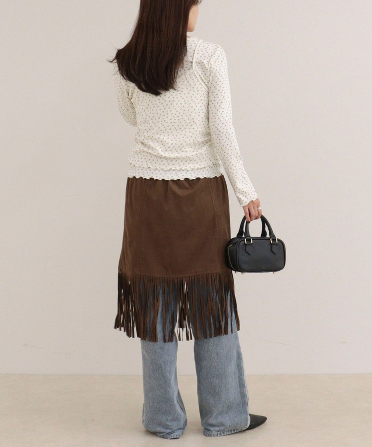 ［FREDY＆GLOSTER限定 TIME SALE！］パターンメッシュプルオーバーカットソー