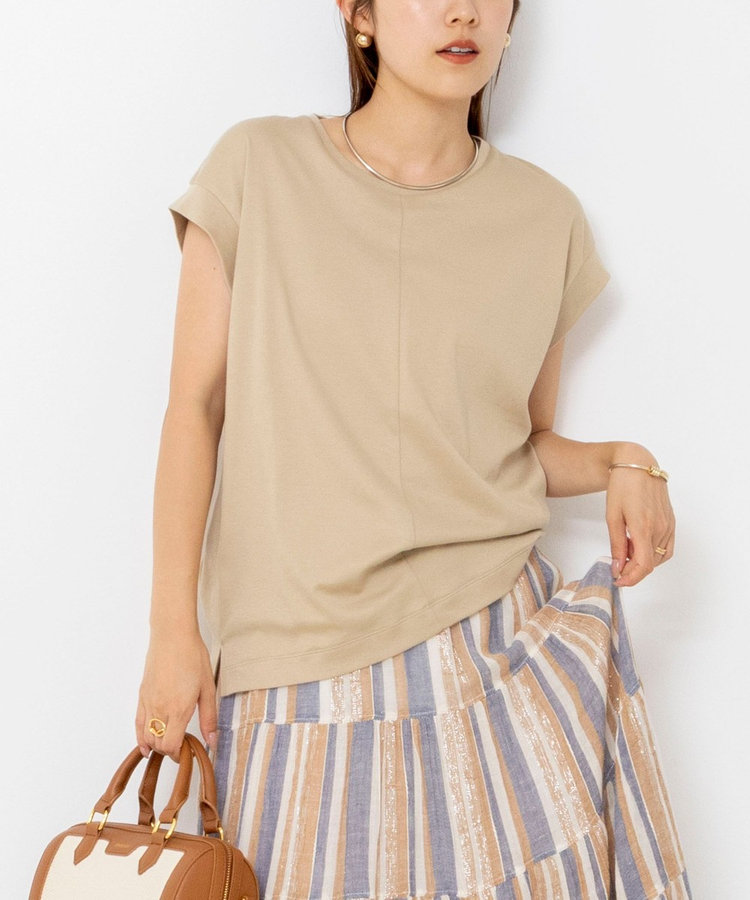 《ノーリーズオリジナル美容Tシャツ》シルクアミノ酸加工オーバーノースリーブ