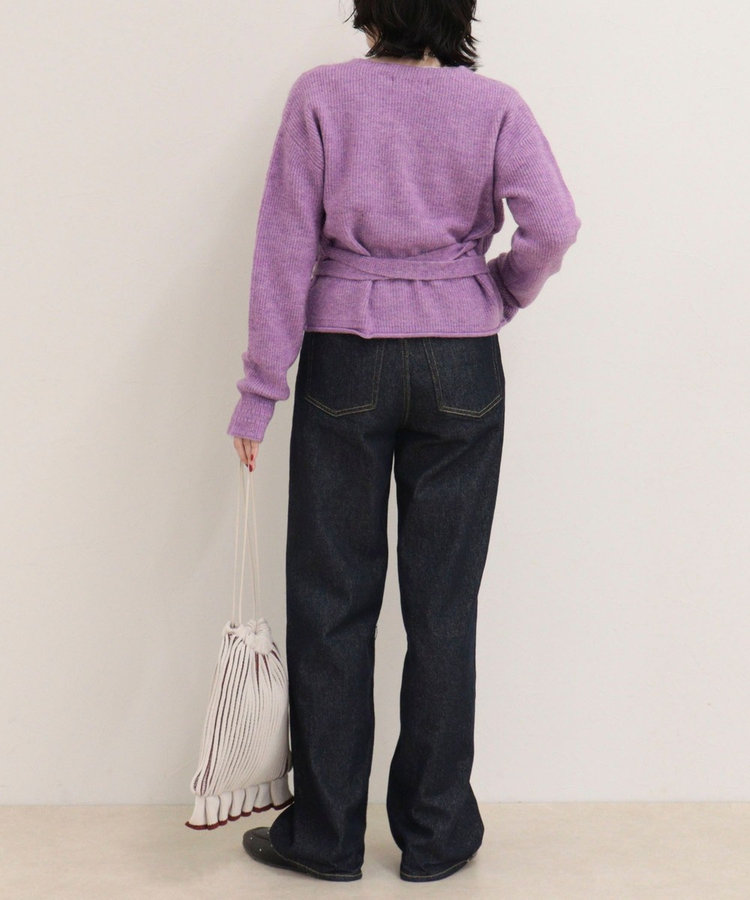 ［FREDY＆GLOSTER限定 TIME SALE！］モヘヤ混カシュクールニットプルオーバー