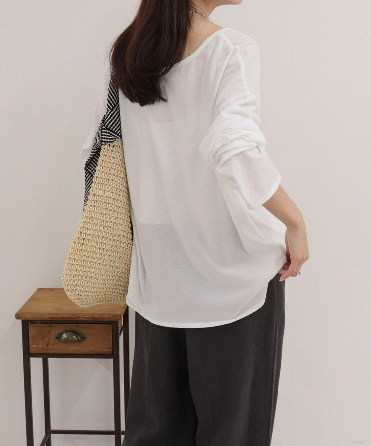 ヘンリー2WAYルーズロンTシャツ