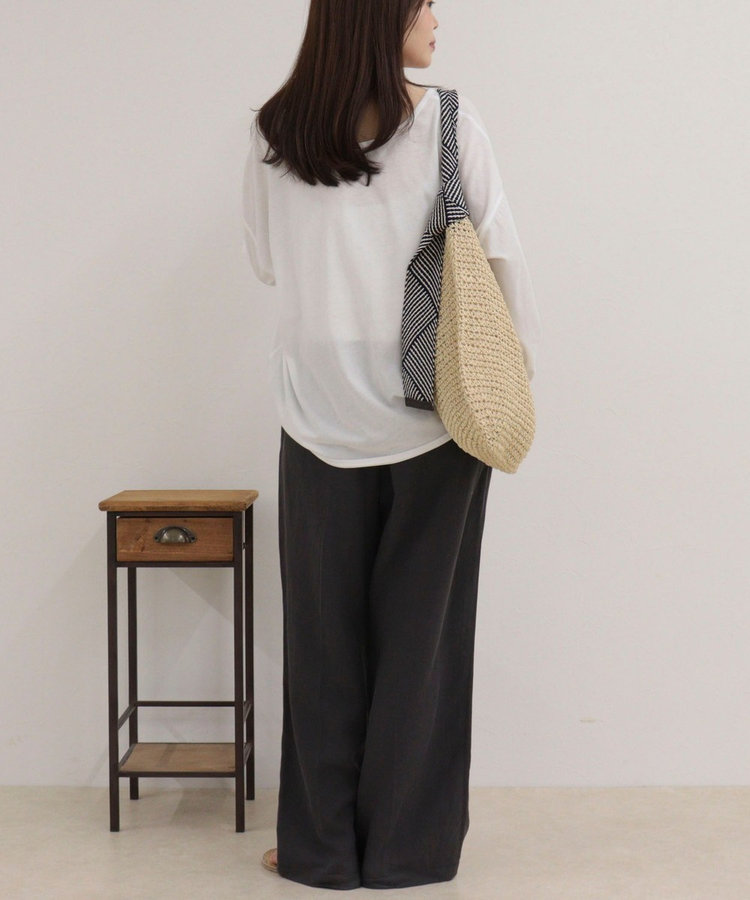 ヘンリー2WAYルーズロンTシャツ