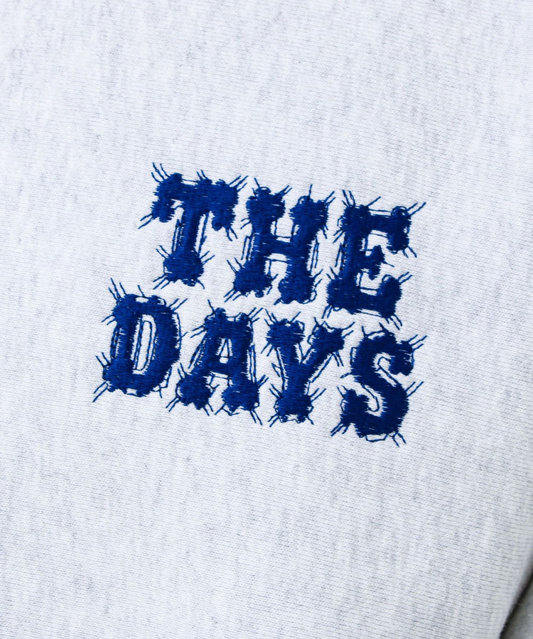 【THE DAYS/ザ デイ】HIGE SWEAT 髭文字刺繍 クルーネックスウェット 裏起毛