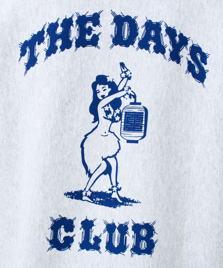 【THE DAYS/ザ デイ】HIGE SWEAT 髭文字刺繍 クルーネックスウェット 裏起毛