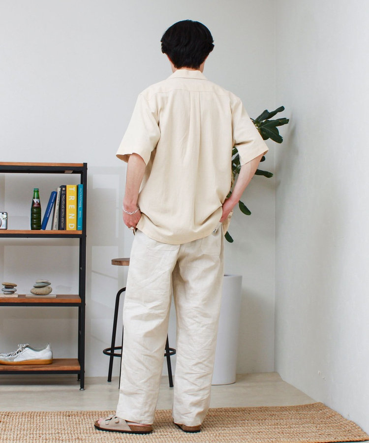 ［WEB限定 SPECIAL SALE！］【GEVACO/ゲバコ】刺繍オープンカラーシャツ