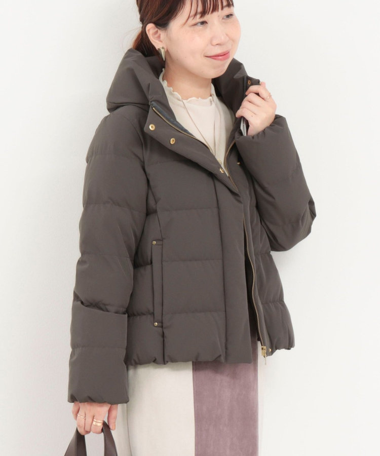 撥水》ストレッチライトタフタショートコート（5-0818-6-04-002