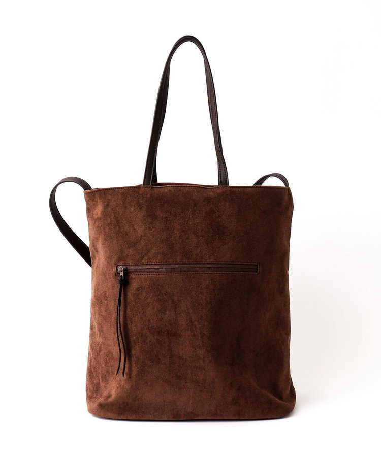 【Un coeur/アンクール】K906021 SUEDE DRAPE 2WAY TOTE