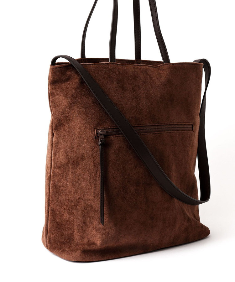 【Un coeur/アンクール】K906021 SUEDE DRAPE 2WAY TOTE