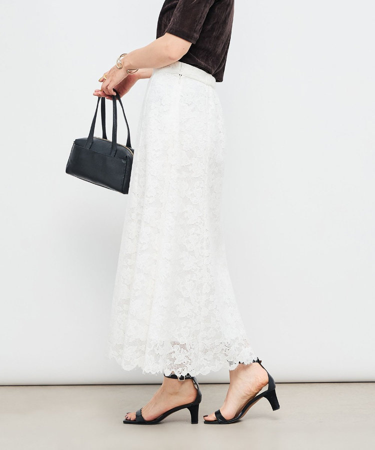 ウォッシャブルレースマーメイドスカート（5-0035-5-06-002