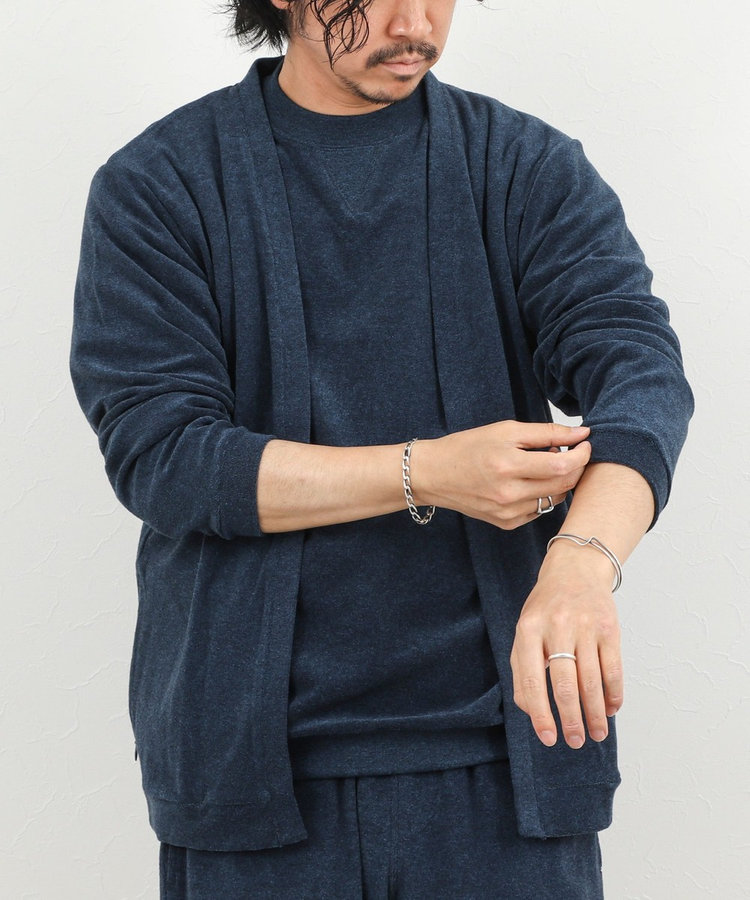 《セットアップ対応》ボタンレス パイルカーディガン 26SS